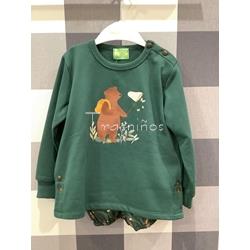 Conjunto niño sudadera + bombacho Osos Mon Petit Bonbon - Imagen 2