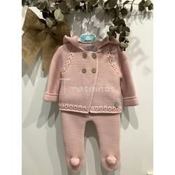 Conjunto polaina y chaqueta (san francisco) rosa empolvado - Imagen 1