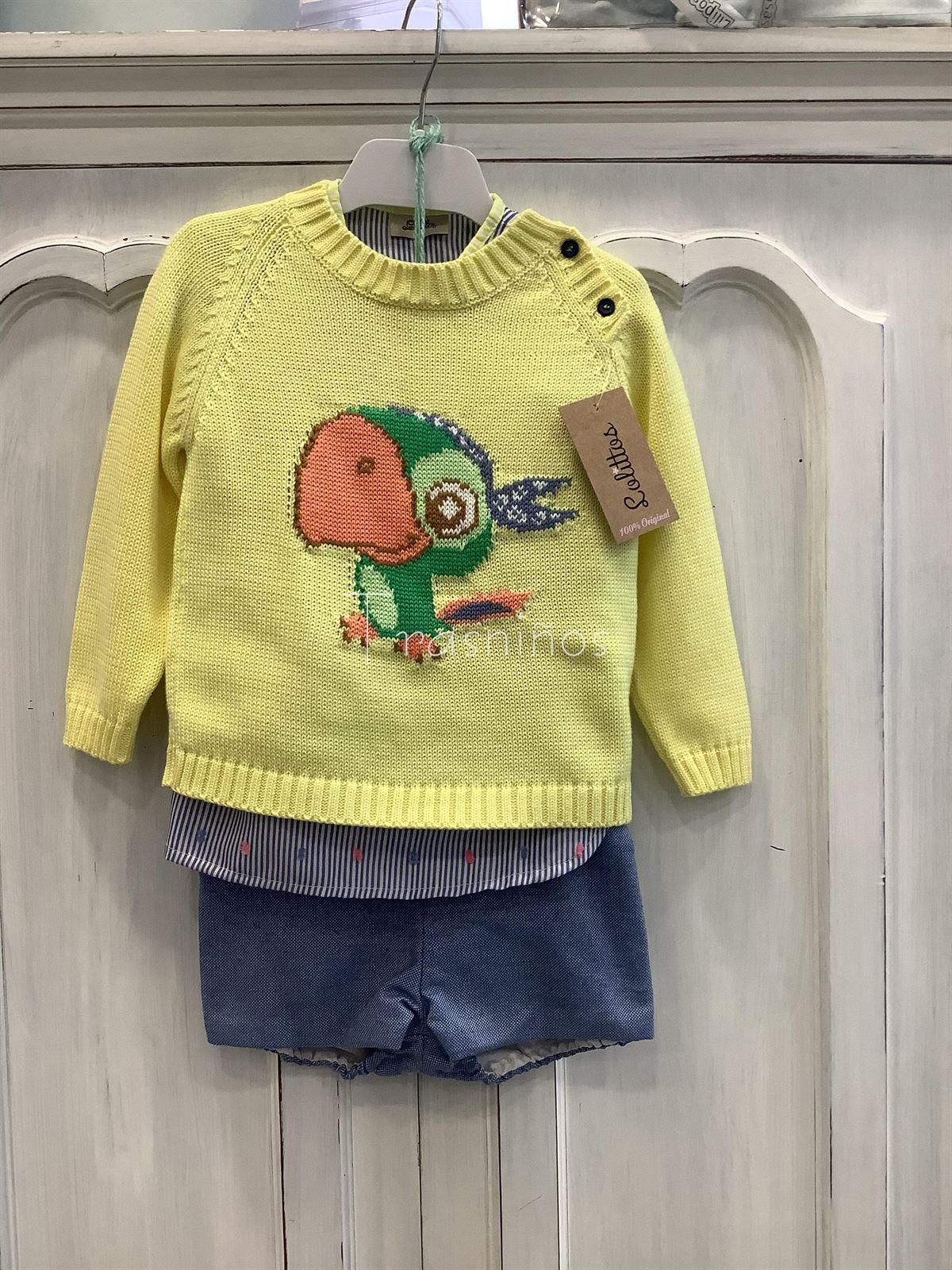 CONJUNTO RANITA+CAMISA Y JERSEY ALLERES - LOLITTOS VERANO 2025 - Imagen 1