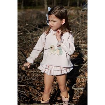 Conjunto Sudadera niña rosa + ranita MRT DULCE La Martinica - Imagen 1