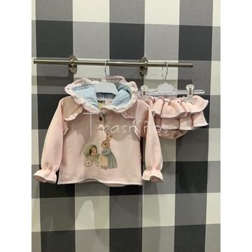 Conjunto Sudadera niña rosa + ranita MRT DULCE La Martinica - Imagen 2
