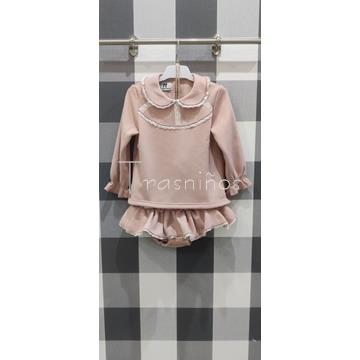 Conjunto sudadera + ranita con puntilla Casita del Árbol La Martinica - Imagen 1