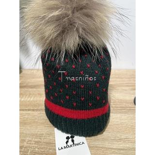 Gorro HILTON punto con pelo natural La Martinica - Imagen 1