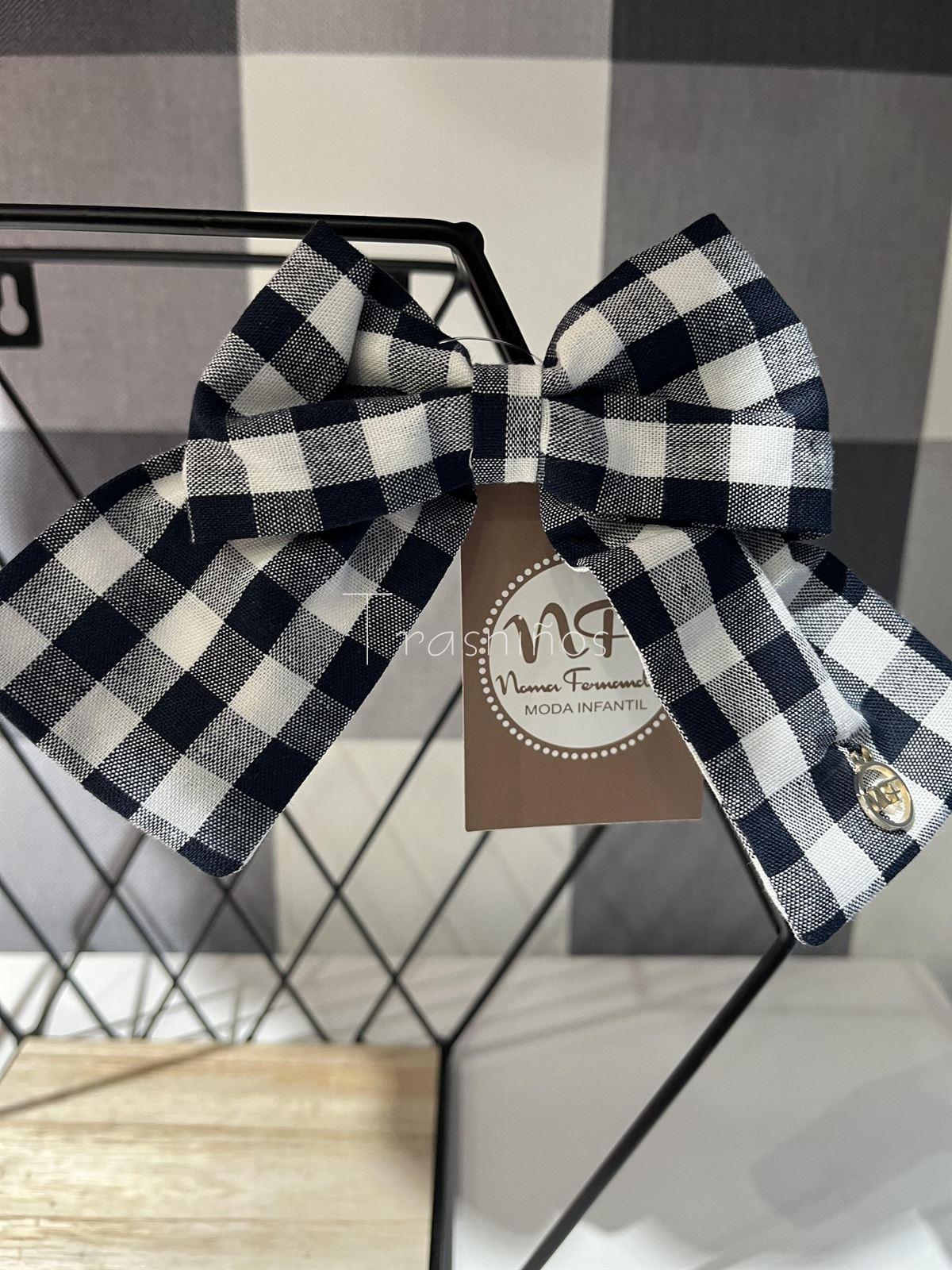 Lazo Vichy marino colección Olmo Noma Fernández - Imagen 1