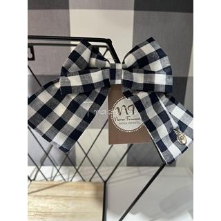 Lazo Vichy marino colección Olmo Noma Fernández - Imagen 1