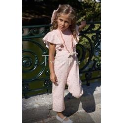 Mono  Vichy niña Peach La Martinica verano 2026 - Imagen 1