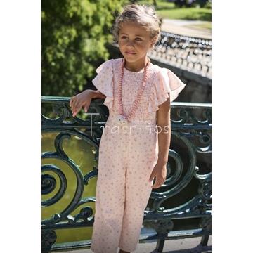 Mono  Vichy niña Peach La Martinica verano 2026 - Imagen 2