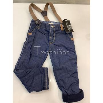 PANTALON EFECTO VAQUERO - CHOCOLAT BABY - Imagen 1