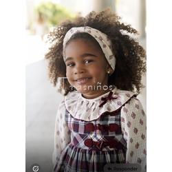 Pichi y blusa Selene cuadros granate de Noma. Fernández - Imagen 2