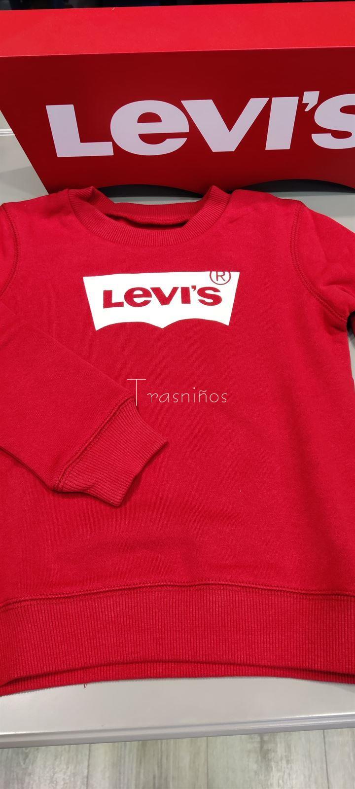 Sudadera básica logo Levis roja - Imagen 1