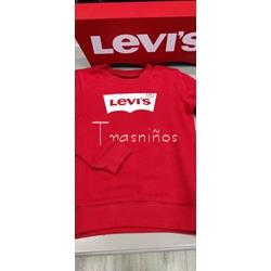 Sudadera básica logo Levis roja - Imagen 1