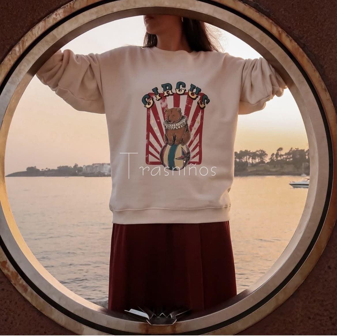 Sudadera circus oso crudo de Eleonora - Imagen 2