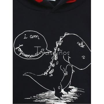 Sudadera dinosaurio niño coleccion Lago de Foque - Imagen 2