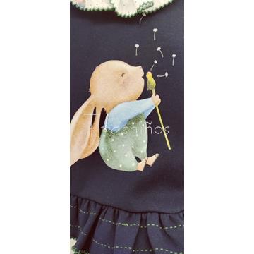 Sudadera niña + braga conejo colección Bugs La Martinica invierno 2023 - Imagen 2