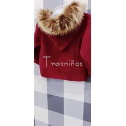 Trenka punto granate unisex con capucha y pelo sintético - Imagen 1