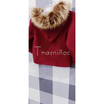 Trenka punto granate unisex con capucha y pelo sintético - Imagen 1