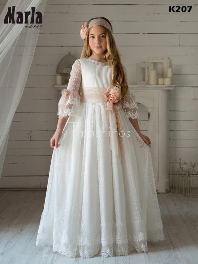 Vestido Comunión Modelo K207 de MARLA - Imagen 1