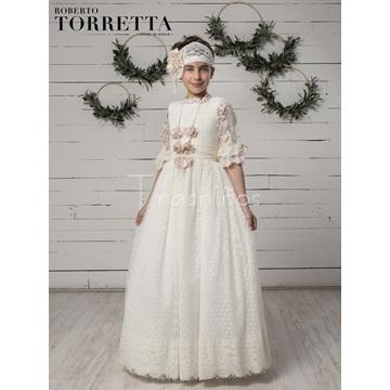 Vestido Comunión Modelo K405 de Roberto Torretta - Imagen 1