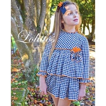 Vestido cuadritos Bear Lolittos - Imagen 1