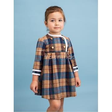 Vestido cuadros colección aviador - Imagen 1