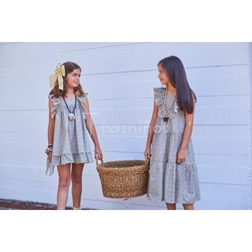 Vestido flores vuelo 5 Lobitos La martinica - Imagen 1