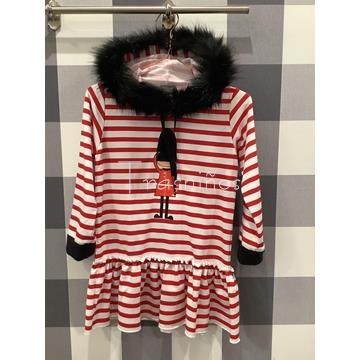 Vestido sudadera soldados Mon Petit Bonbon - Imagen 1